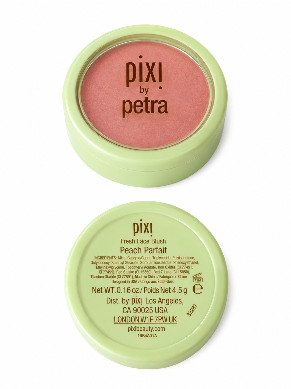 Pixi Peach Blush Compact - Soft Coral